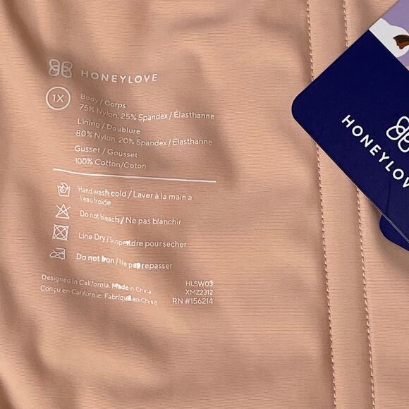 Honeylove Super Power Shorts Women's 1X | Pink | High Compression Shapewear |NWT - Picture 7 of 7